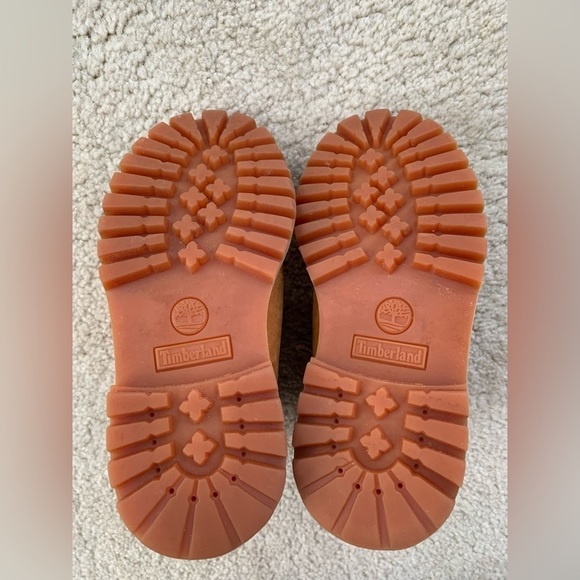 Timberland Toddler Size 10 Wheat Leather Primaloft Lace-Up Waterproof Boots - Picture 10 of 15